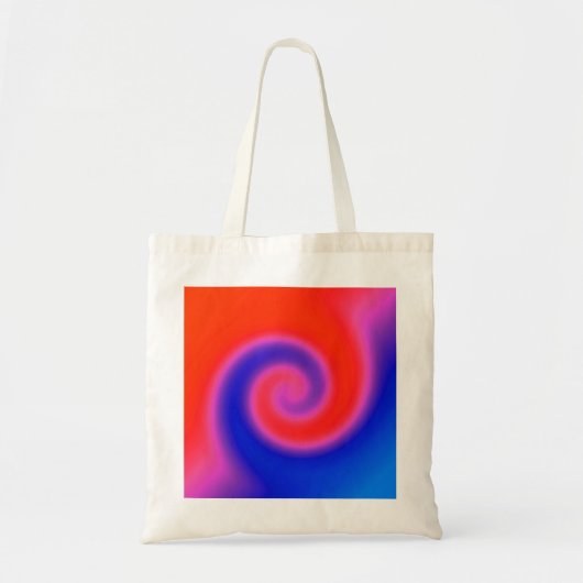 Swirl Red Blue Tragetasche (Vorne)