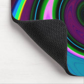 Swirl Retro Blue Mouse Pad Mousepad (Ecke)