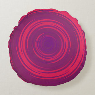 Swirl round throw pillow rundes kissen