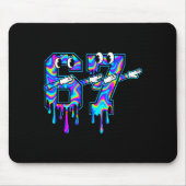 Swirl Six Seven Dab Drip 6 7 Dabbing Meme Mousepad (Vorne)