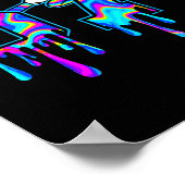 Swirl Six Seven Dab Drip 6 7 Dabbing Meme  Poster (Ecke)