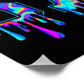 Swirl Six Seven Drip 6 7 Meme Gen Alpha Slang  Poster (Ecke)