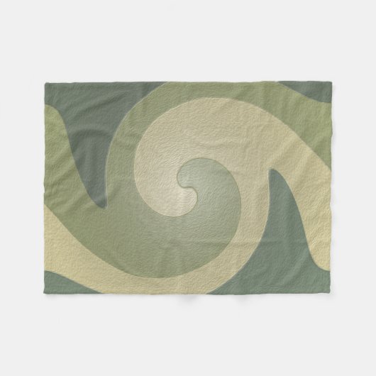 Swirl Small Fleece Blanket (Vorderseite (Horizontal))