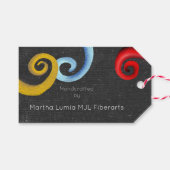 Swirl Tags Geschenkanhänger (Vorderseite (Horizontal))