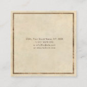 Swirl Tree of Life - farbenfrohe Blätter Quadratische Visitenkarte (Rückseite)