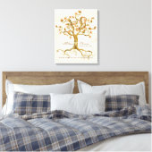 Swirl Tree Roots Antike Hochzeit im Herbst Geschen Leinwanddruck (Insitu (Schlafzimmer))