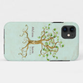 Swirl Tree Roots Antike Personalisierte Namen Herz Case-Mate iPhone Hülle (Rückseite (Horizontal))