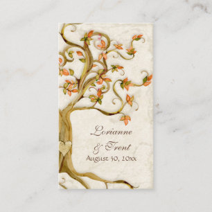 Swirl Tree Roots Antique Tan Escort Platzkarten