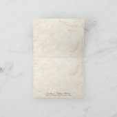 Swirl Tree Roots Antiqued Sage Thank You Note Card Dankeskarte (Innenseite)