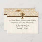 Swirl Tree Roots Antiquitätenhochzeit Einladung (Vorne/Hinten)