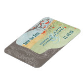 Swirl Tree Wood Love Birds Grain Save the Date Magnet (Linke Seite)