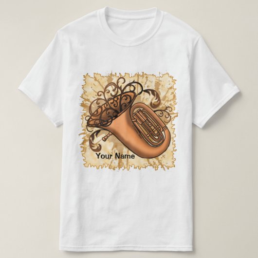Swirl Tuba t-shirt (Design vorne)