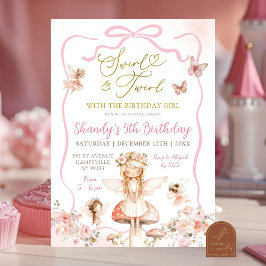 Swirl und Twirl Fairy zum Geburtstag Einladung