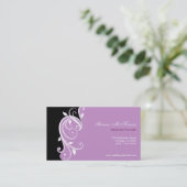 Swirl Wedding Planner Visitenkarte (Stehend Vorderseite)