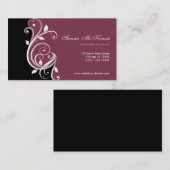 Swirl Wedding Planner Visitenkarte (Vorne/Hinten)