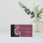 Swirl Wedding Planner Visitenkarte (Stehend Vorderseite)