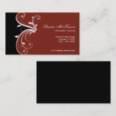 Swirl Wedding Planner Visitenkarte (Vorne/Hinten)
