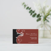 Swirl Wedding Planner Visitenkarte (Stehend Vorderseite)