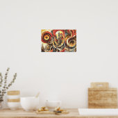 Swirl World Poster (Küche)