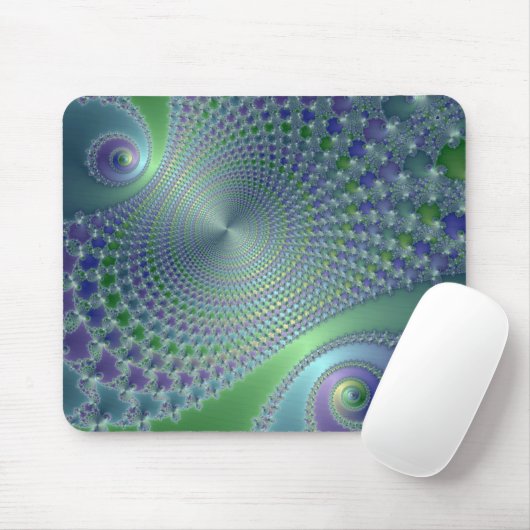 Swirler - Fraktal Mousepad (Mit Mouse)