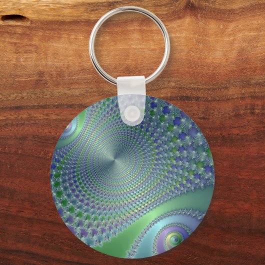 Swirler - Fraktal Schlüsselanhänger (Vorderseite)