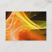 SWIRLGEM MONOGRAM Lebendes, schwarz-gelbes Grün Visitenkarte (Rückseite)