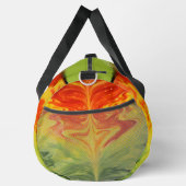 Swirling Abstract Fire Gear Monogram Personalized Duffle Bag (Rechts)