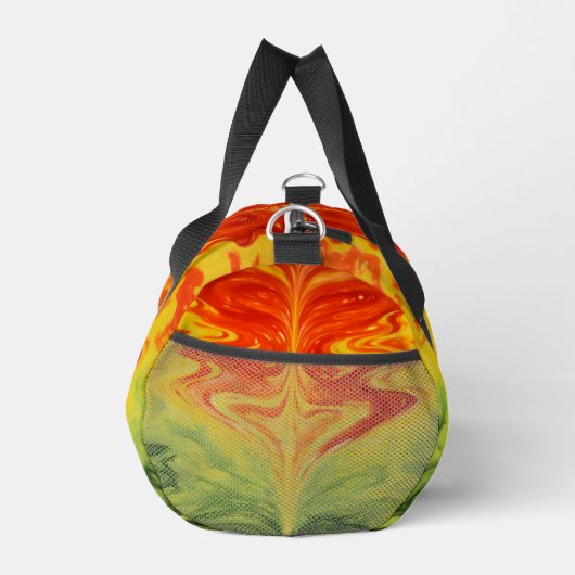 Swirling Abstract Fire Gear Weekender Duffle Bag (Rechts)