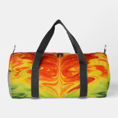 Swirling Abstract Fire Gear Weekender Duffle Bag (Rückseite)