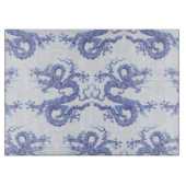 Swirling Dragon in Blue and Purple Schneidebrett (Vorderseite)