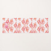 Swirling Dragon in Pink and Orange Personalized Yogamatte (Rückseite (Horizontal))