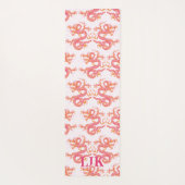 Swirling Dragon in Pink and Orange Personalized Yogamatte (Rückseite)
