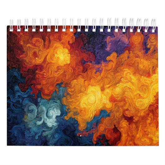 Swirling Elemental Nebula Abstract Kalender (Titelbild)
