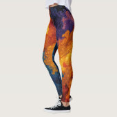 Swirling Elemental Nebula Abstract Leggings (Links)