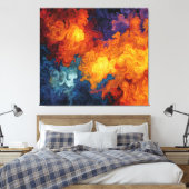 Swirling Elemental Nebula Abstract Leinwanddruck (Insitu (Schlafzimmer))