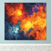 Swirling Elemental Nebula Abstract Leinwanddruck (Insitu (Holzboden))