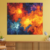 Swirling Elemental Nebula Abstract Leinwanddruck (Insitu (Wohnzimmer))