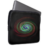 Swirling Galaxy Cool Abstract Black Laptopschutzhülle (Vorne Rechts)