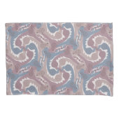 Swirling Hares Tesselation Blue Gray Pillow Fall 1 Kissenbezug (Vorderseite)