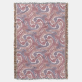 Swirling Hares Tesselung Lila T Blanket 2 Decke (Vorderseite Vertikal)