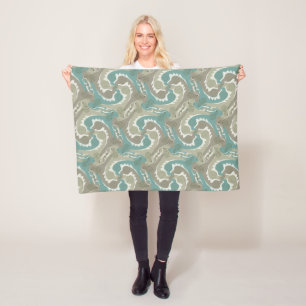 Swirling Hares Tesselung Weichzeichnen Grüne Decke