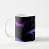 💫 Swirling Pink & Violet Pattern - Elegant & Myst Kaffeetasse (Links)