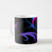 💫 Swirling Pink & Violet Pattern - Elegant & Myst Kaffeetasse (Vorderseite Links)