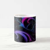 💫 Swirling Pink & Violet Pattern - Elegant & Myst Kaffeetasse (Mittel)
