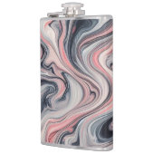 Swirling Shades of Pink, Grey, and White Flachmann (Links)