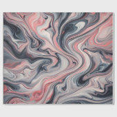 Swirling Shades of Pink, Grey, and White Geschenkpapier (Flach)