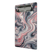Swirling Shades of Pink, Grey, and White Mini Klemmbrett (Gewinkelt2)