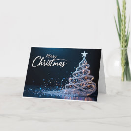 Swirling Sparkle Tree – Christmas Card Dankeskarte