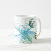 Swirling Sphere Symphony Kaffeetasse (VorderseiteRechts)
