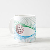 Swirling Sphere Symphony Kaffeetasse (Vorderseite Links)